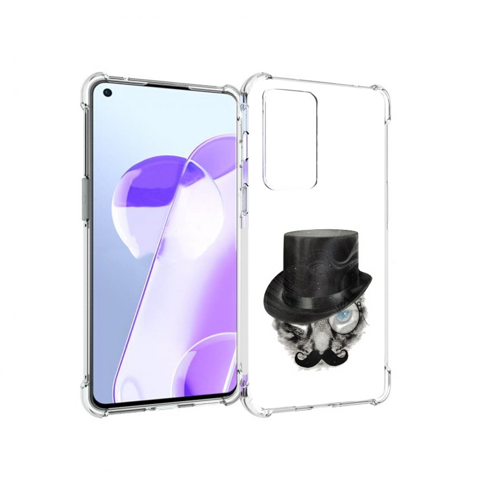 

Чехол MyPads Tocco для OnePlus 9RT интелегентный кот (PT172016.131.378), Прозрачный, Tocco