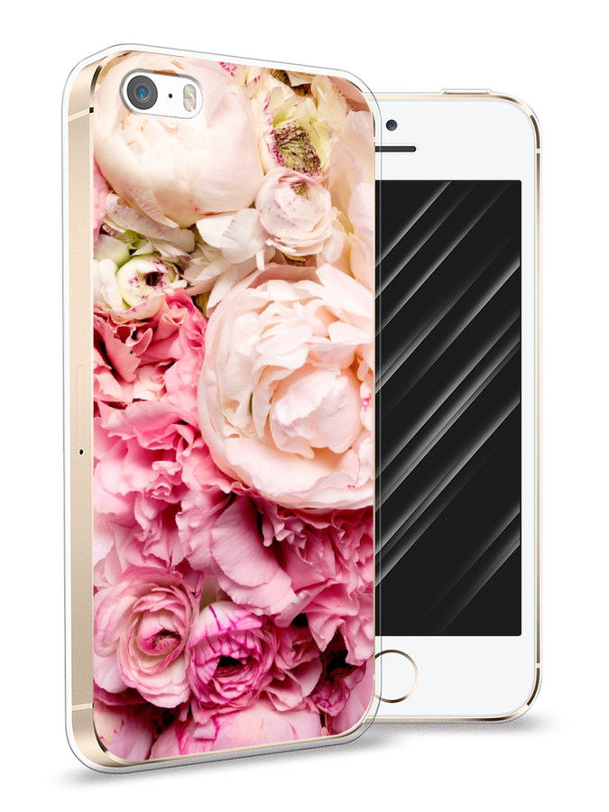 

Чехол Awog на Apple iPhone 5 / Айфон 5 "Пионы яркие", Разноцветный, 10350-8