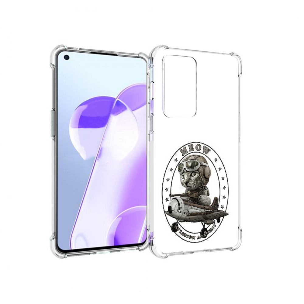 

Чехол MyPads Tocco для OnePlus 9RT кот в самолете (PT172016.131.395), Прозрачный, Tocco