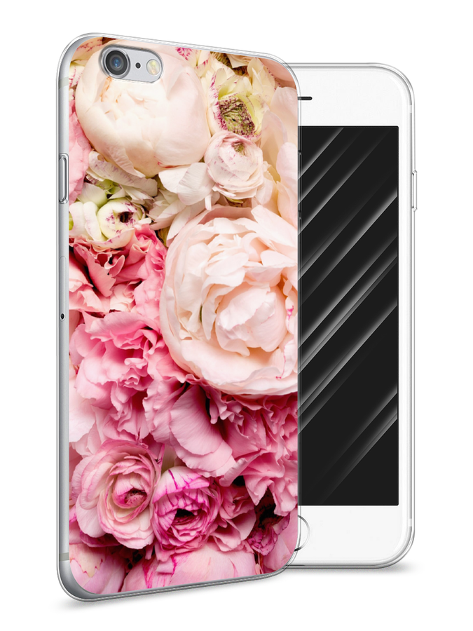 

Чехол Awog на Apple iPhone 6 / Айфон 6 "Пионы яркие", Разноцветный, 10450-1