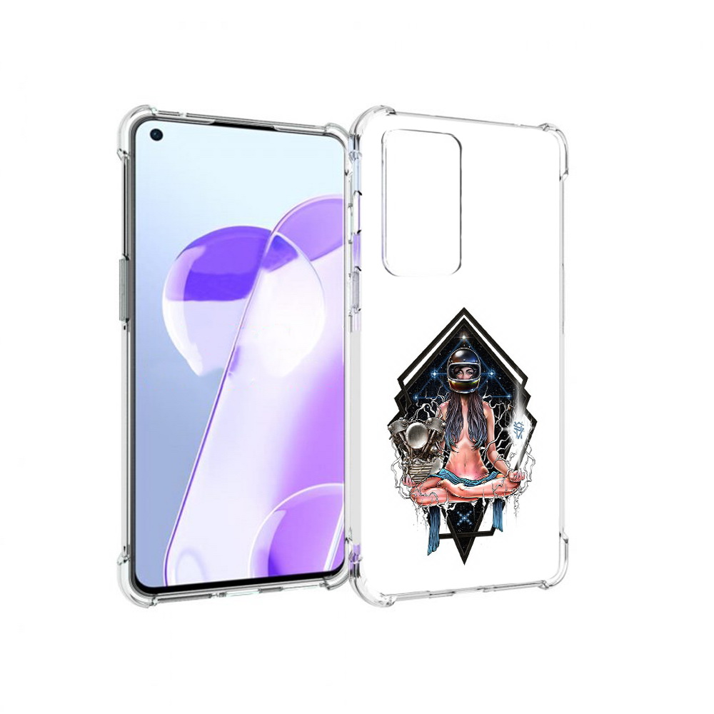 

Чехол MyPads Tocco для OnePlus 9RT красивая девушка в шлеме (PT172016.131.406), Прозрачный, Tocco