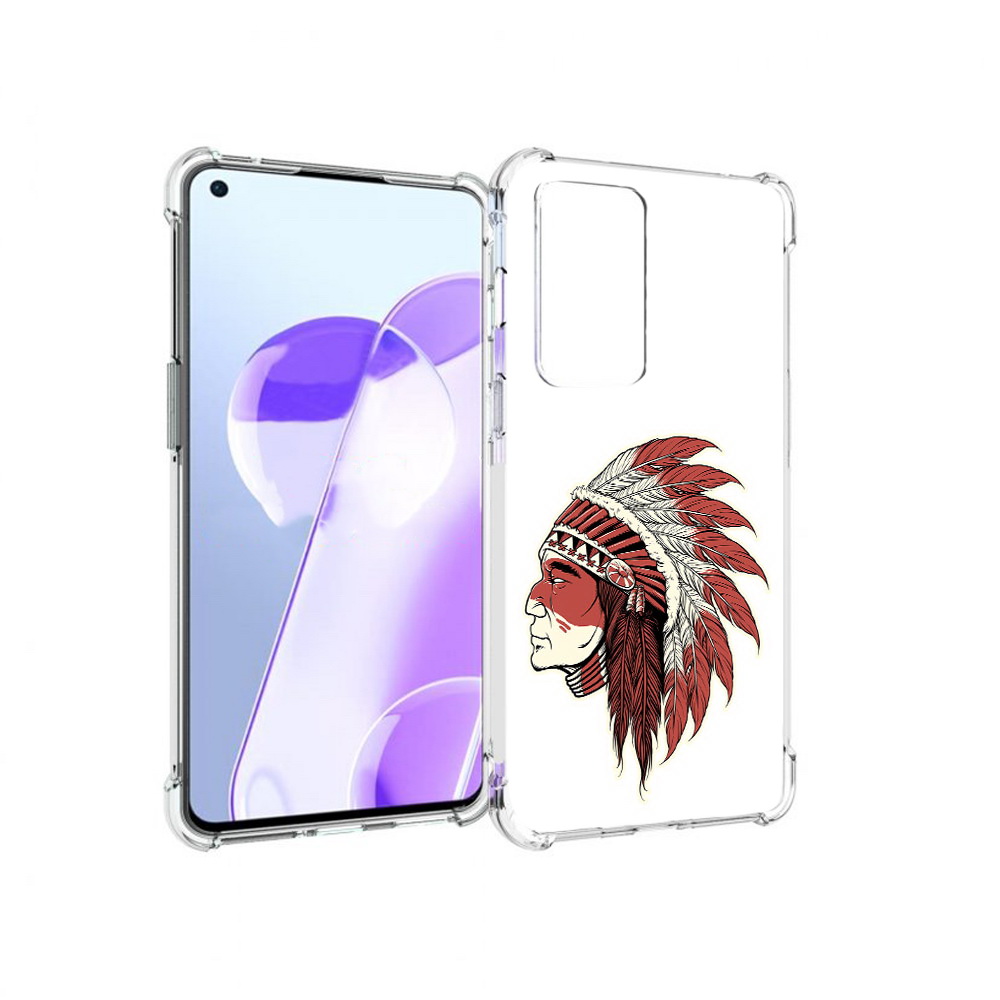 

Чехол MyPads Tocco для OnePlus 9RT красный индеец (PT172016.131.411), Прозрачный, Tocco