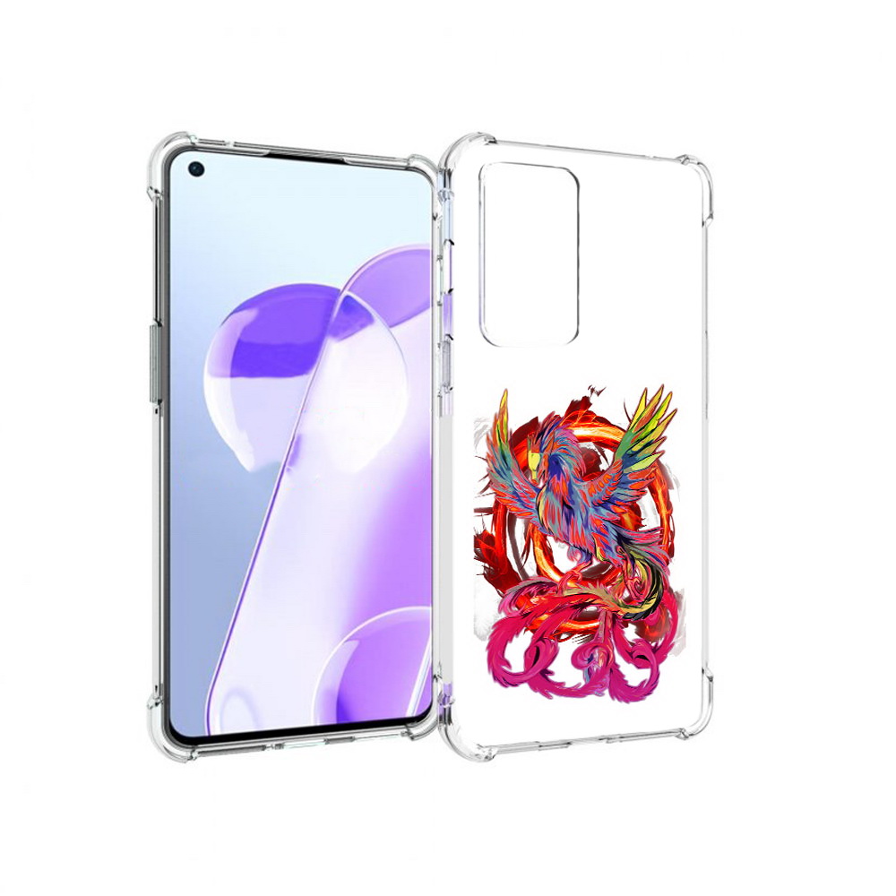 

Чехол MyPads Tocco для OnePlus 9RT красочный феникс (PT172016.131.414), Прозрачный, Tocco