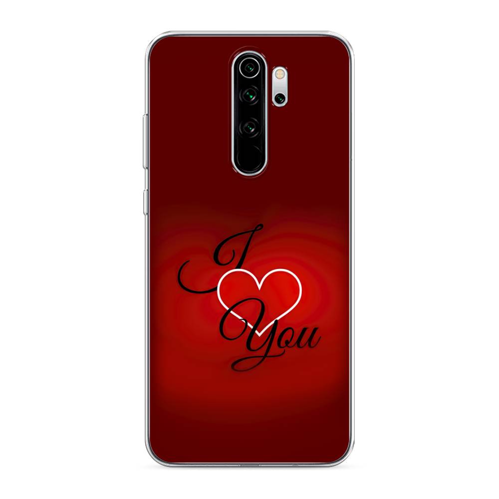 фото Силиконовый чехол "i love you 3" на xiaomi redmi note 8 pro awog