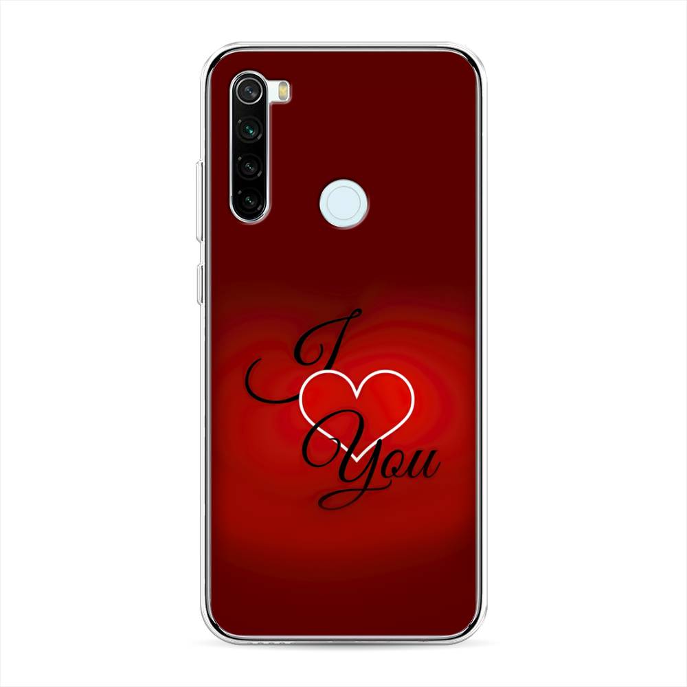 фото Силиконовый чехол "i love you 3" на xiaomi redmi note 8t awog