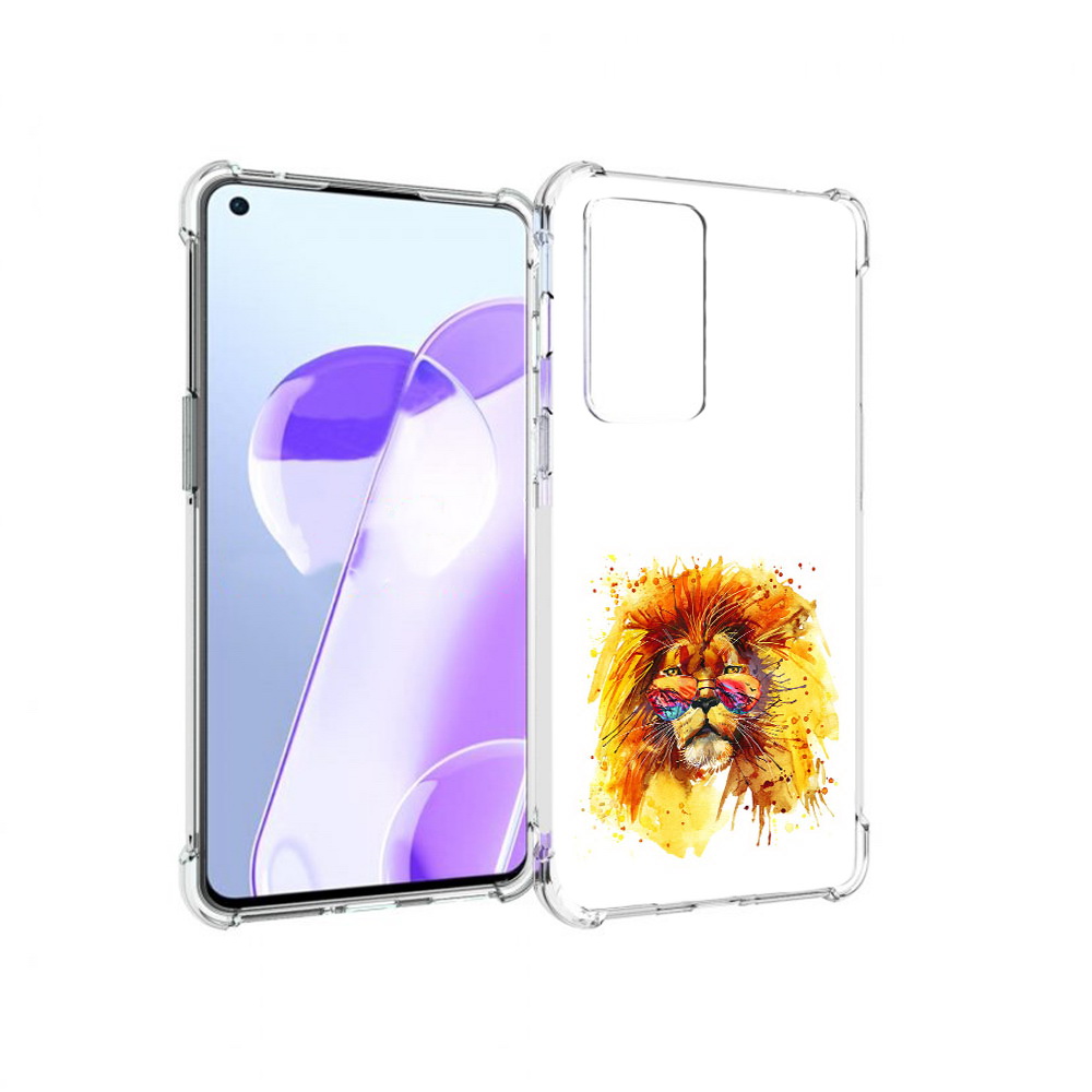 

Чехол MyPads Tocco для OnePlus 9RT лев в очках (PT172016.131.436), Прозрачный, Tocco