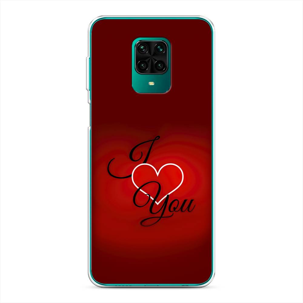 фото Силиконовый чехол "i love you 3" на xiaomi redmi note 9 pro awog