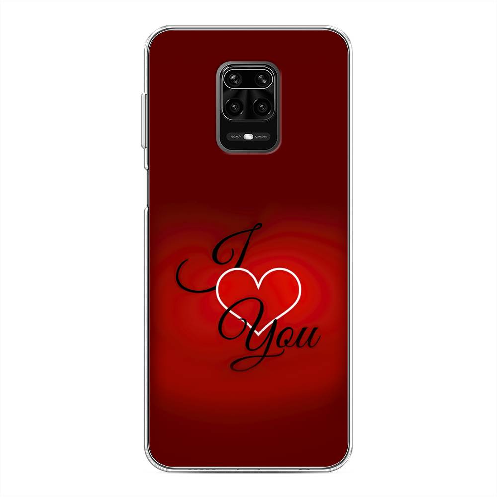 фото Силиконовый чехол "i love you 3" на xiaomi redmi note 9s awog