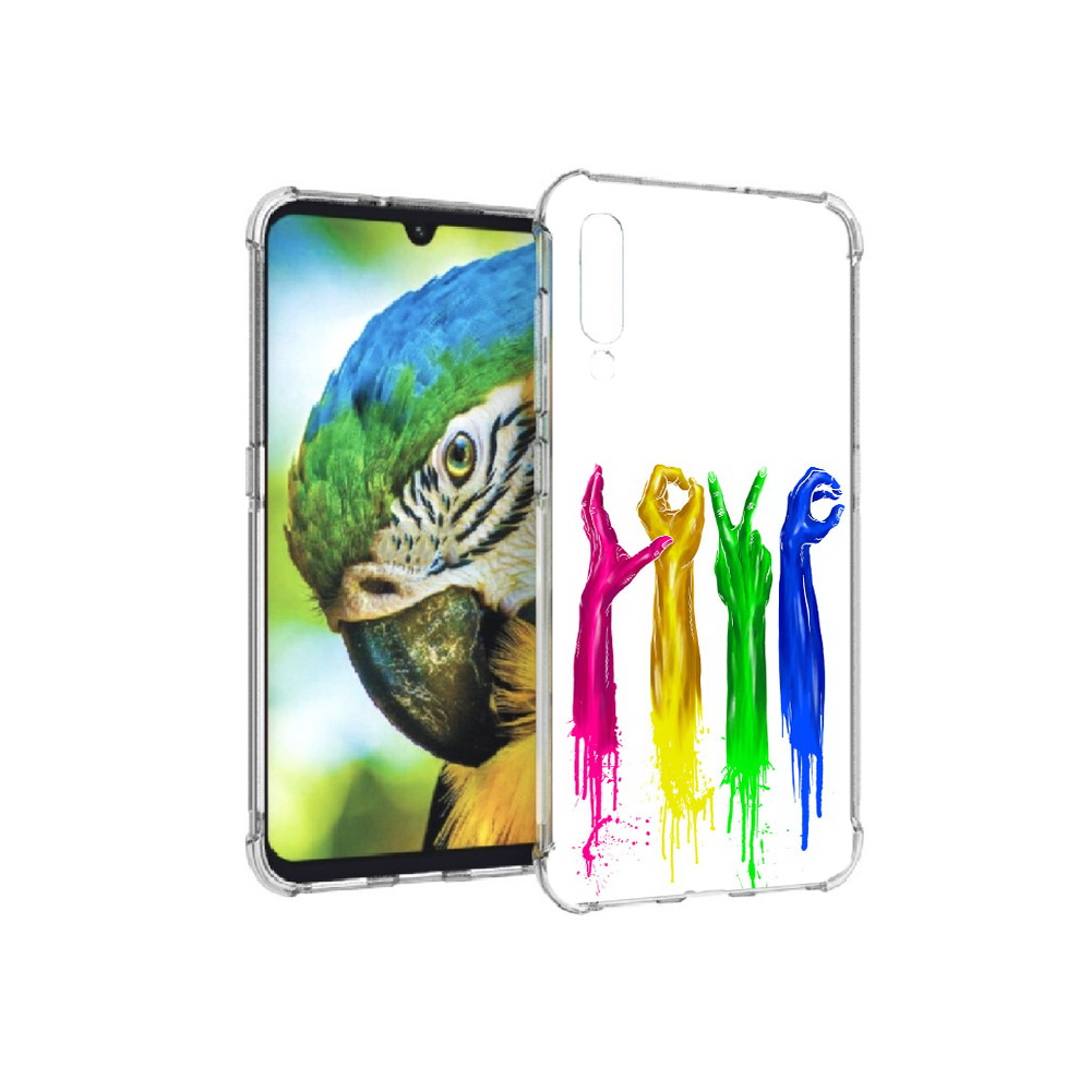 

Чехол MyPads Tocco для Xiaomi Mi 9 яркие руки love (PT126035.255.707), Прозрачный, Tocco