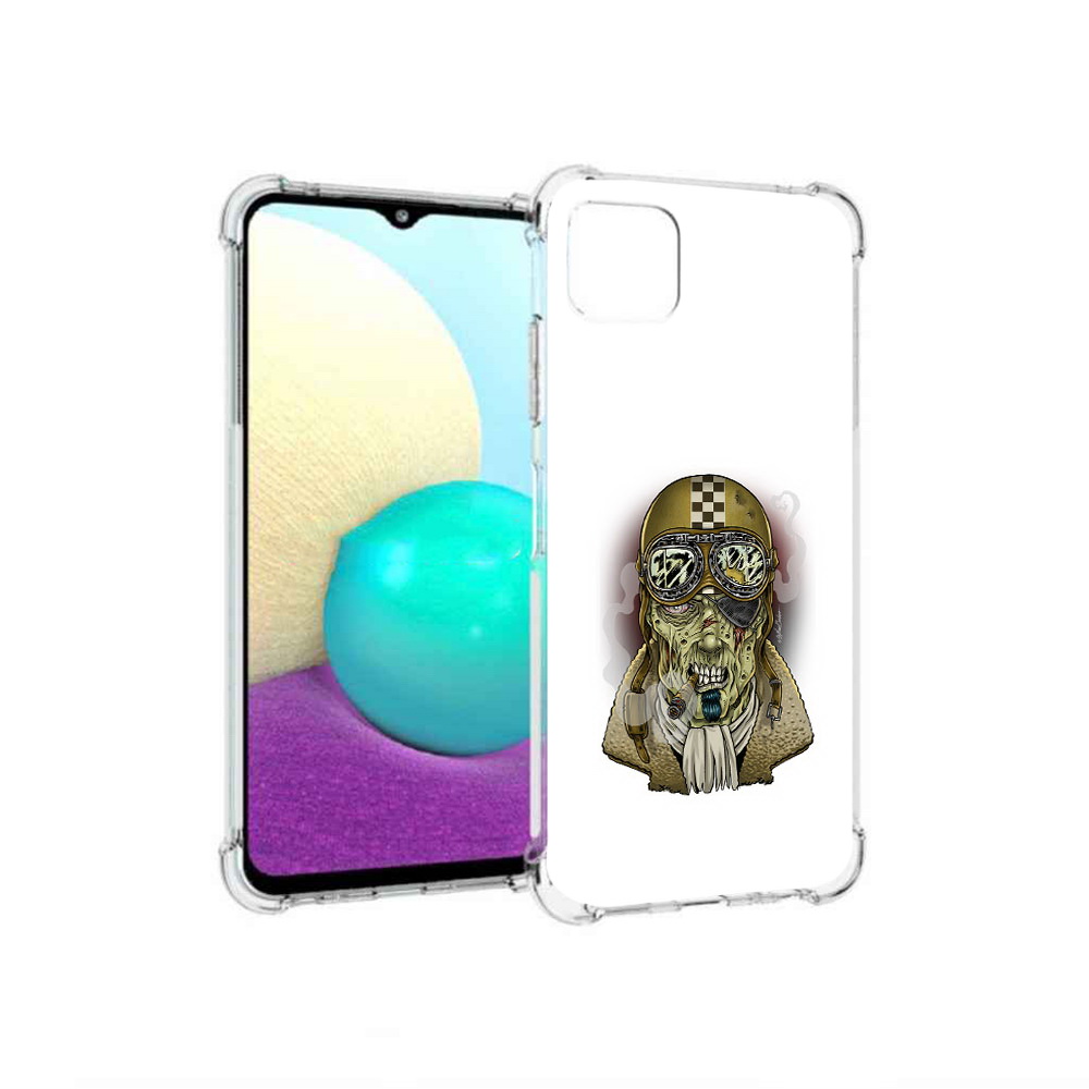 

Чехол MyPads Tocco для Samsung Galaxy A22 военный зомби, Прозрачный, Tocco