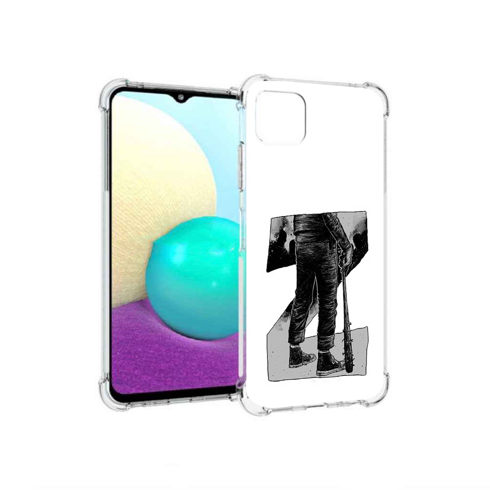 

Чехол MyPads Tocco для Samsung Galaxy A22 воин черно белый, Tocco