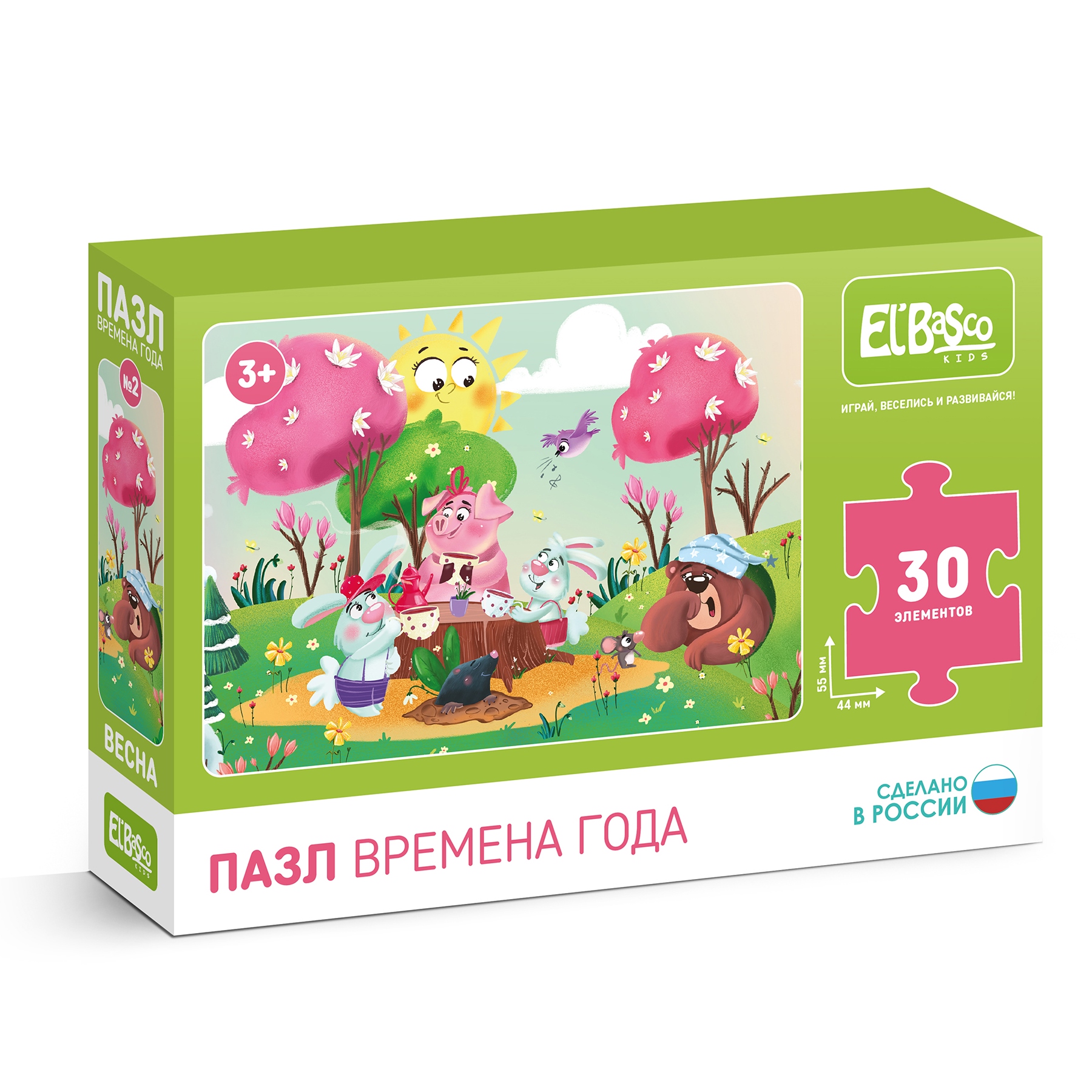 

Пазл El`BascoKids Весна 30 элементов, ET01-014, Весна