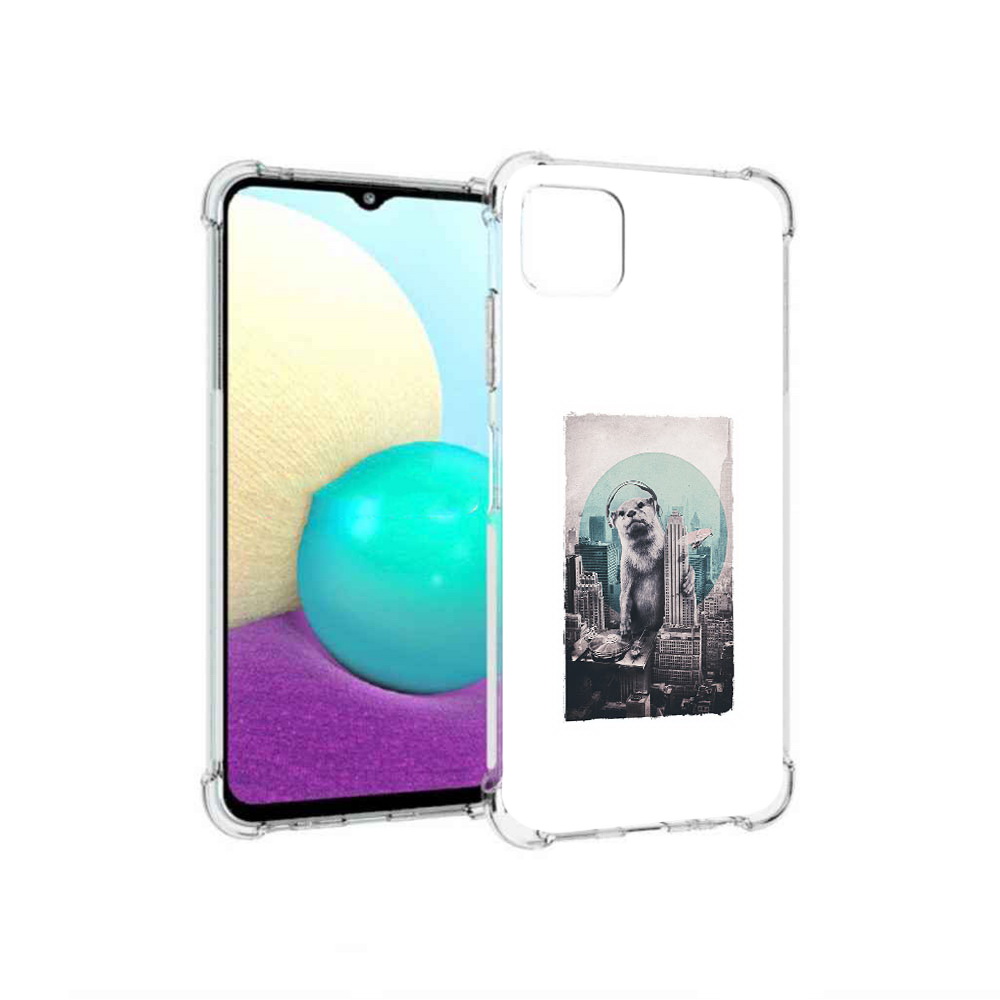 Чехол MyPads Tocco для Samsung Galaxy A22 выдра в городе