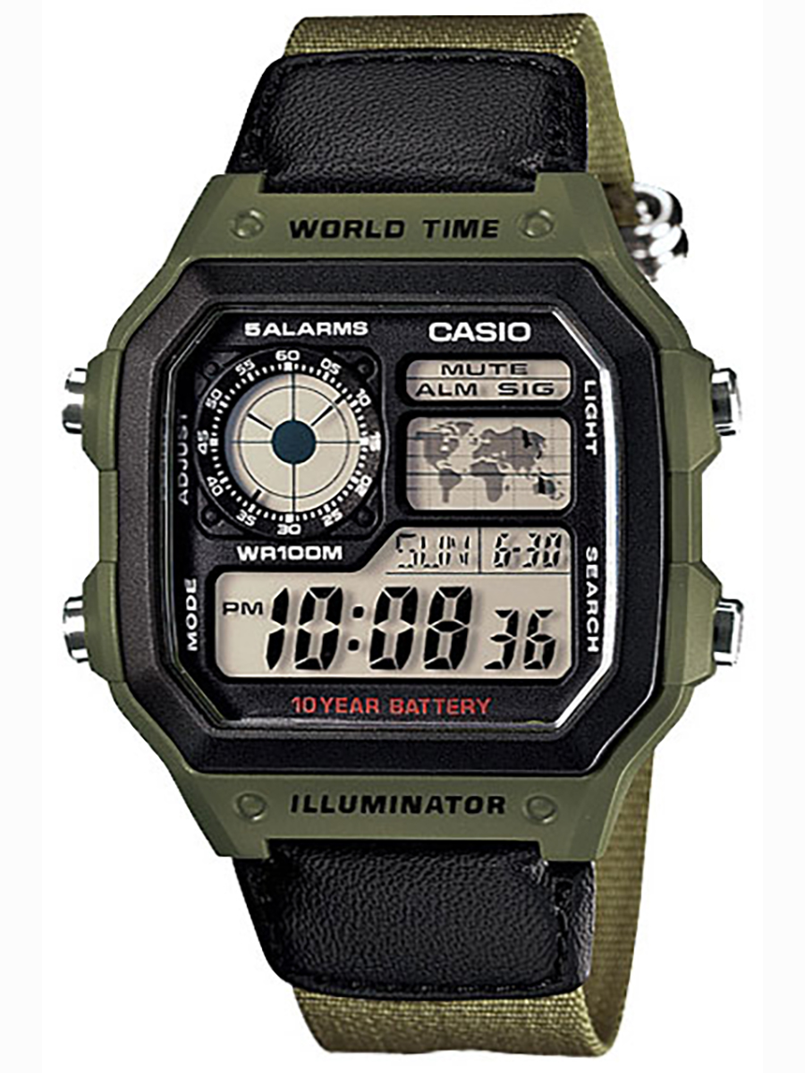 фото Наручные часы мужские casio ae-1200whb-3b