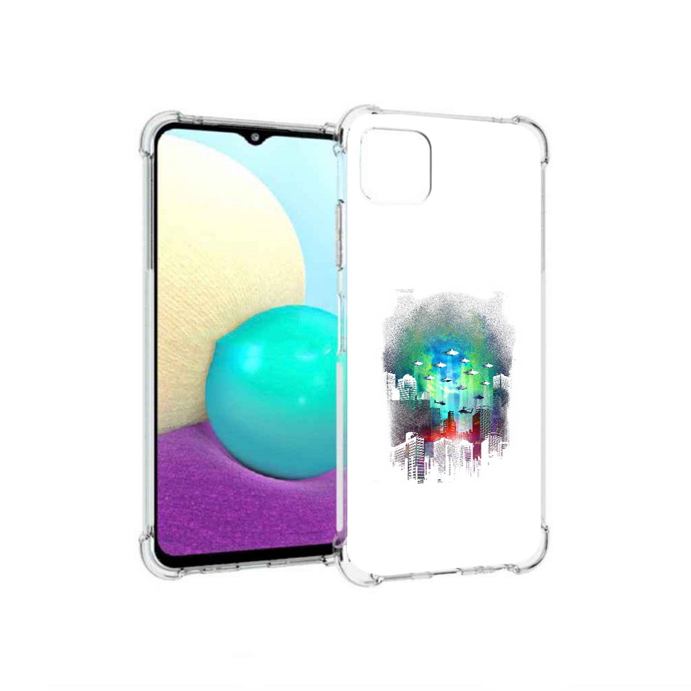 

Чехол MyPads Tocco для Samsung Galaxy A22 город в свечении, Прозрачный, Tocco