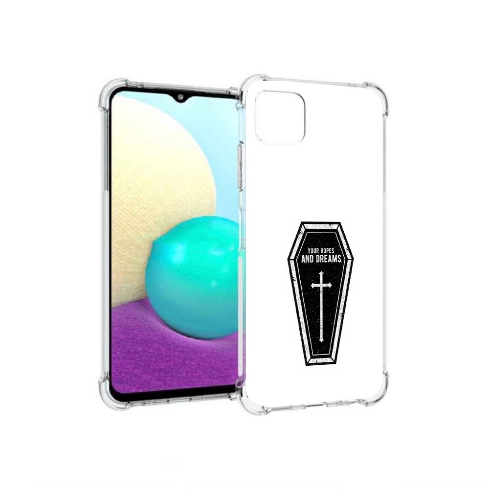 

Чехол MyPads Tocco для Samsung Galaxy A22 гроб с мечтами, Прозрачный, Tocco