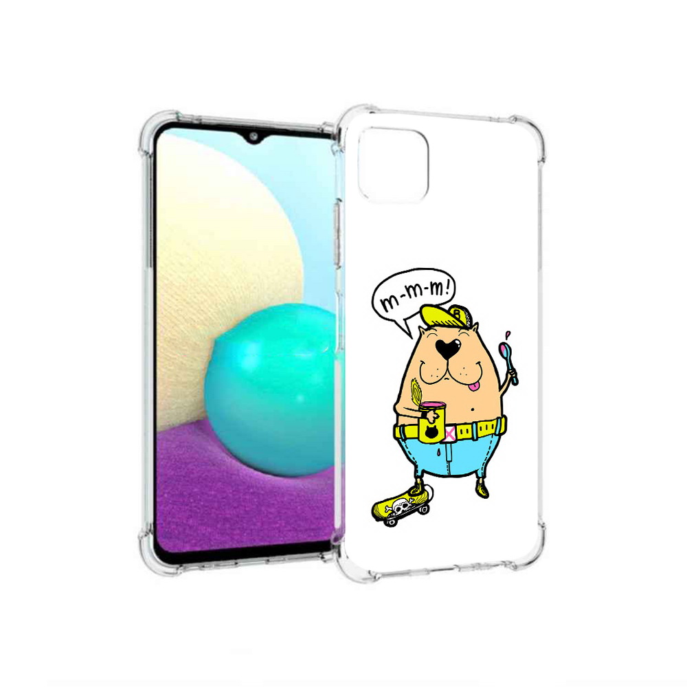 

Чехол MyPads Tocco для Samsung Galaxy A22 Бобр, Прозрачный, Tocco