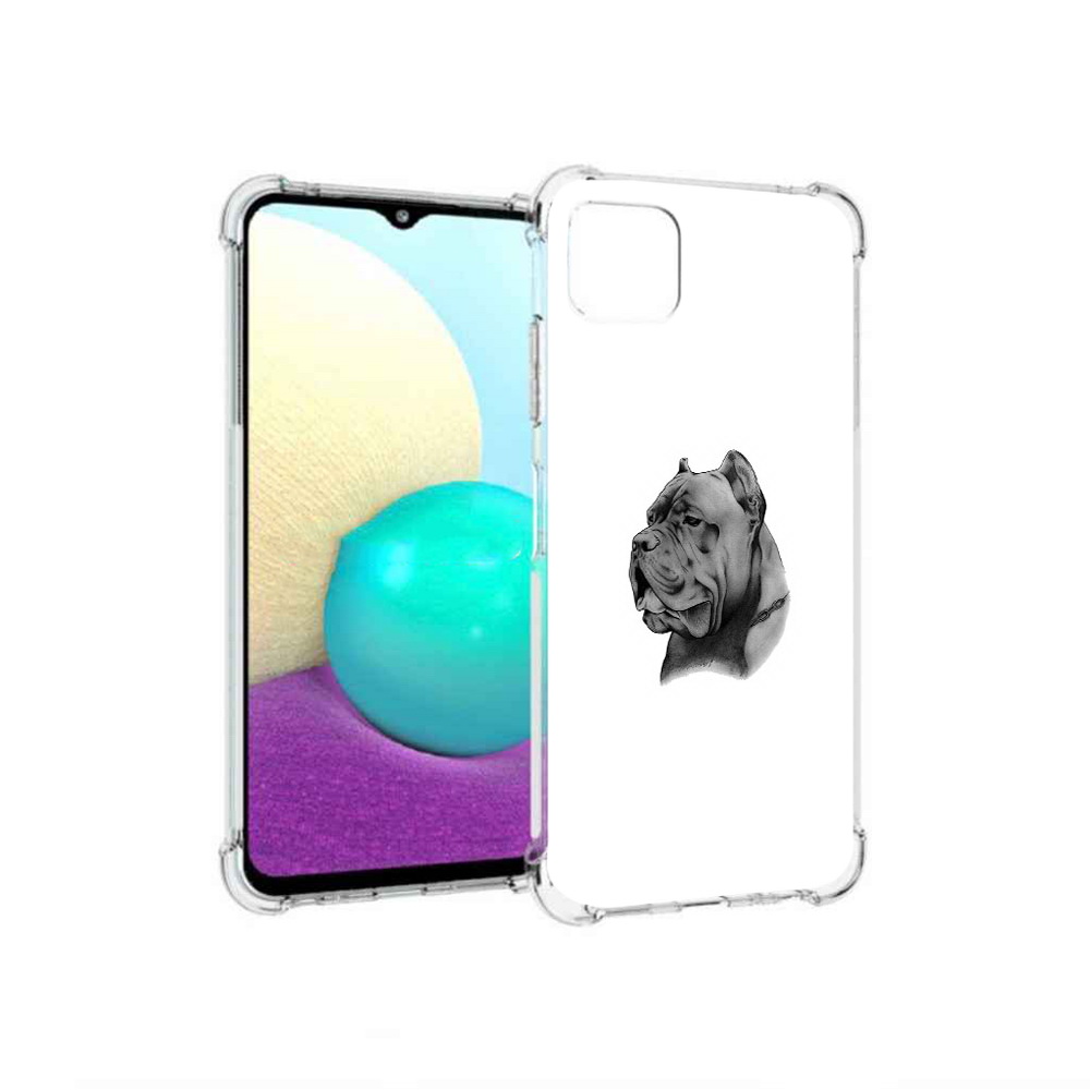 Чехол MyPads Tocco для Samsung Galaxy A22 грозный бульдог