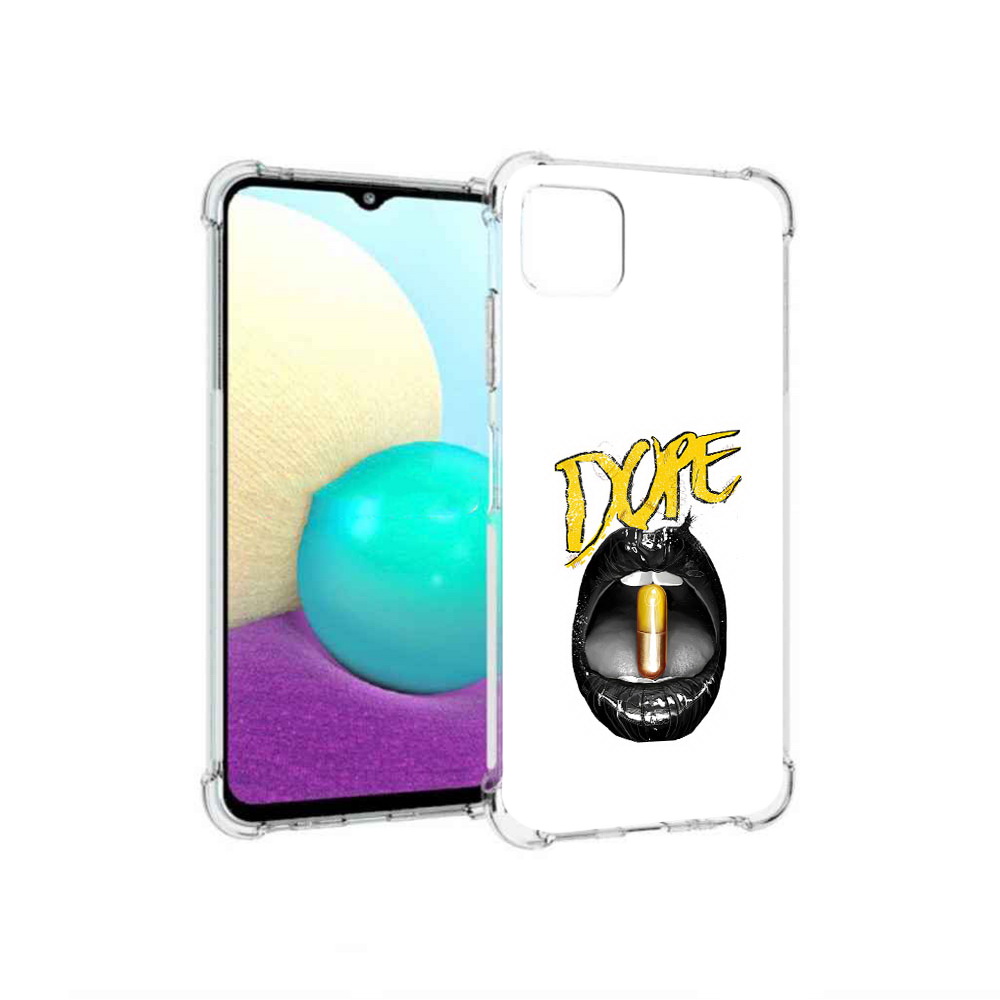 

Чехол MyPads Tocco для Samsung Galaxy A22 губы, Прозрачный, Tocco