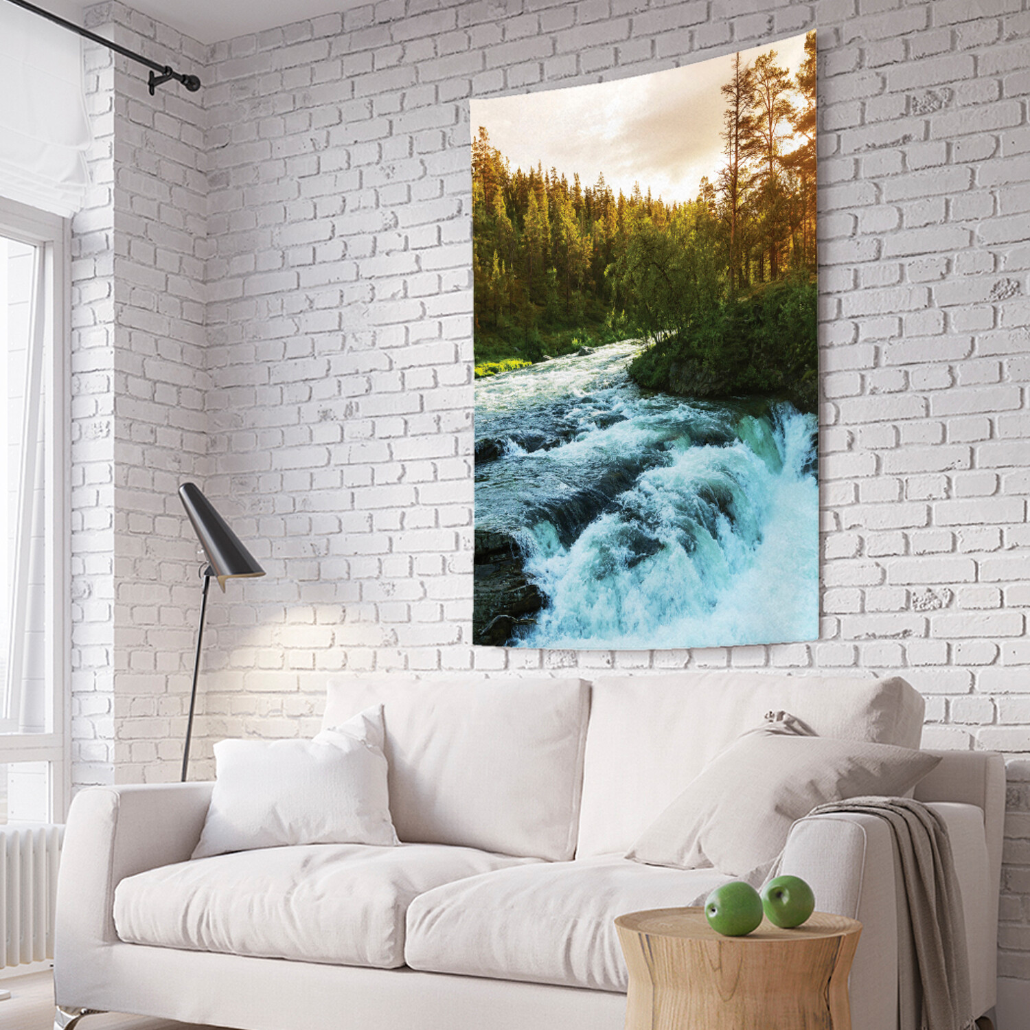 

Вертикальное фотопанно на стену JoyArty Водопад за поворотом 150x200 см, Водопад за поворотом