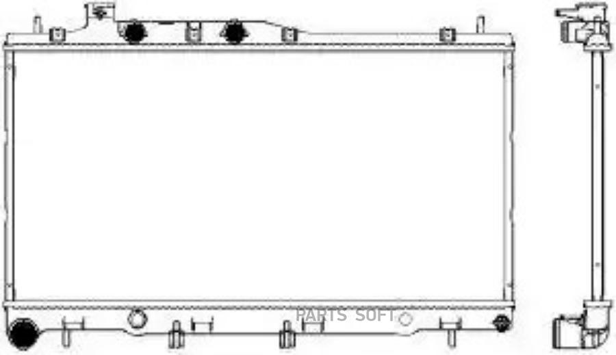 

Радиатор охлаждение двигателя SAKURA 34211011