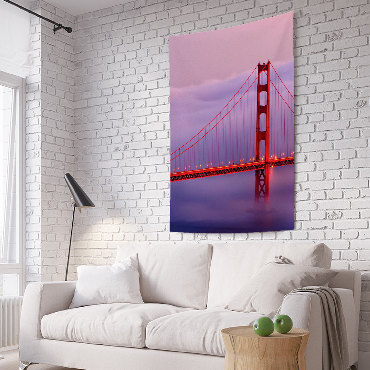 

Вертикальное фотопанно на стену JoyArty Туманный мост 150x200 см, Туманный мост