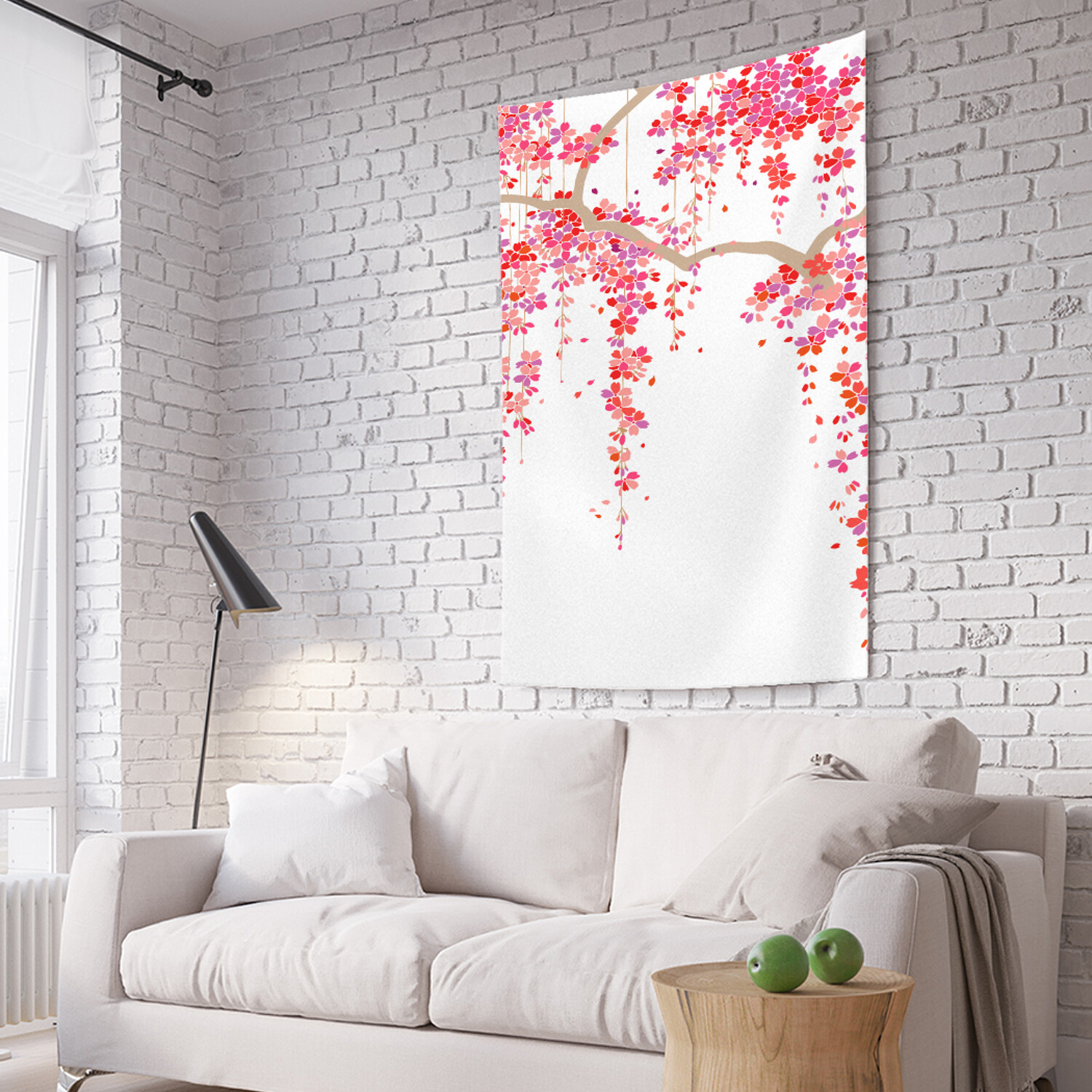 

Вертикальное фотопанно на стену JoyArty Ветки в цветах 150x200 см, Ветки в цветах