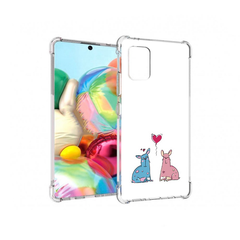 

Чехол MyPads Tocco для Samsung Galaxy A71 Лама любовь (PT226912.529.102), Прозрачный, Tocco