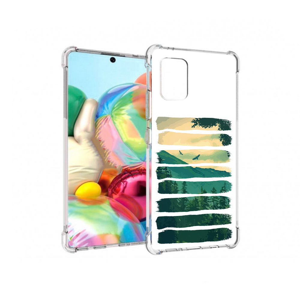 

Чехол MyPads Tocco для Samsung Galaxy A71 Лесная чаща (PT226912.529.107), Прозрачный, Tocco