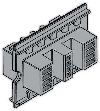 Держатель шины медной L75мм уп24шт ABB 1STQ007427A0000 6587₽