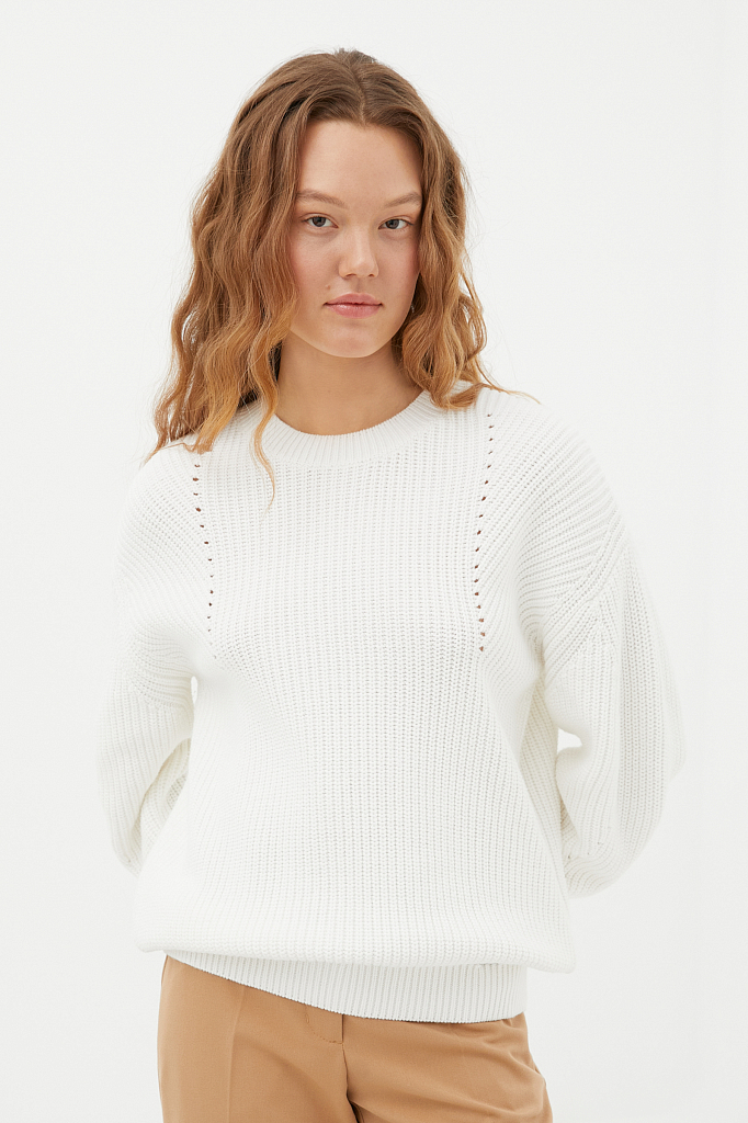 

Джемпер женский Finn Flare белый, FBC13110