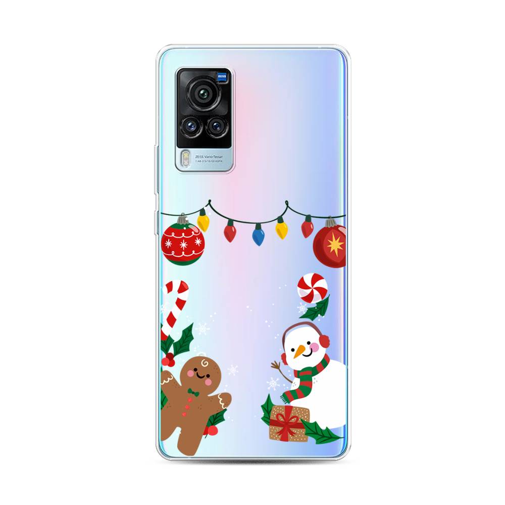 

Чехол для Vivo X60 Pro "Новогоднее настроение", Коричневый;красный;зеленый, 263850-5