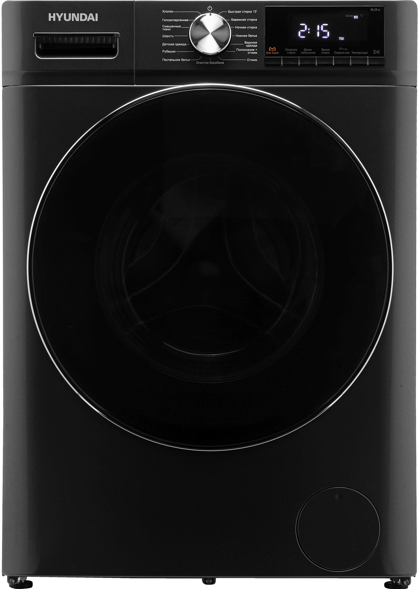 Стиральная машина HYUNDAI WMA8407 серый, черный