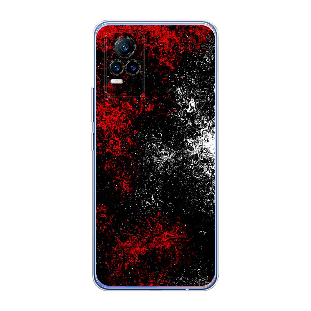 

Чехол для Vivo V21e 4G "Монотипия", Красный;черный;белый, 264550-3