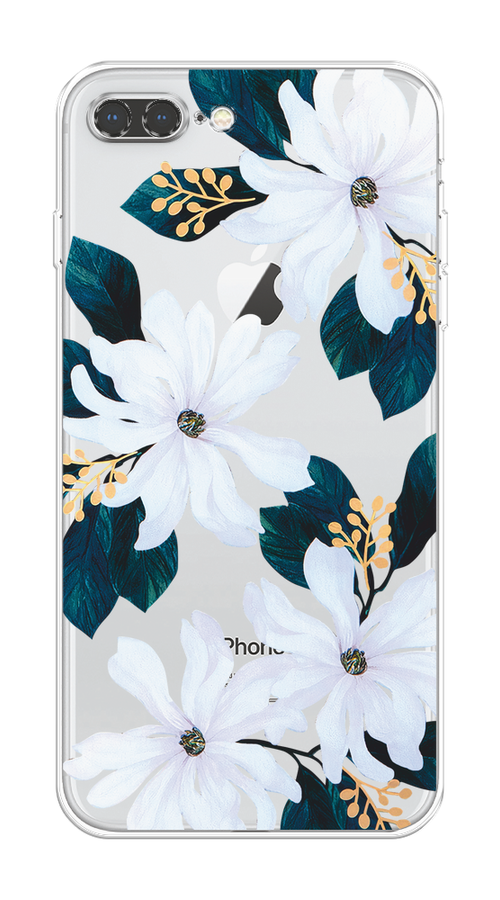 

Чехол на Apple iPhone 7 Plus/8 Plus "Delilah Flower", Зеленый;белый, 10750-1