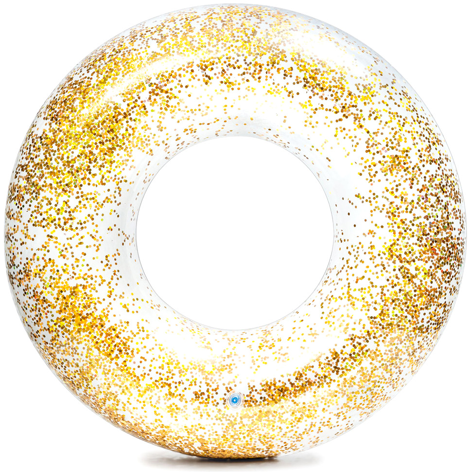 Круг надувной с блестками Intex Glitter 110246 intex круг надувной transparent glitter