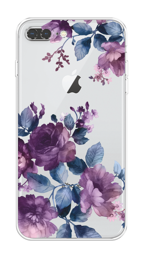 

Чехол на Apple iPhone 7 Plus/8 Plus "Purple Blossoms", Синий;фиолетовый, 10750-1