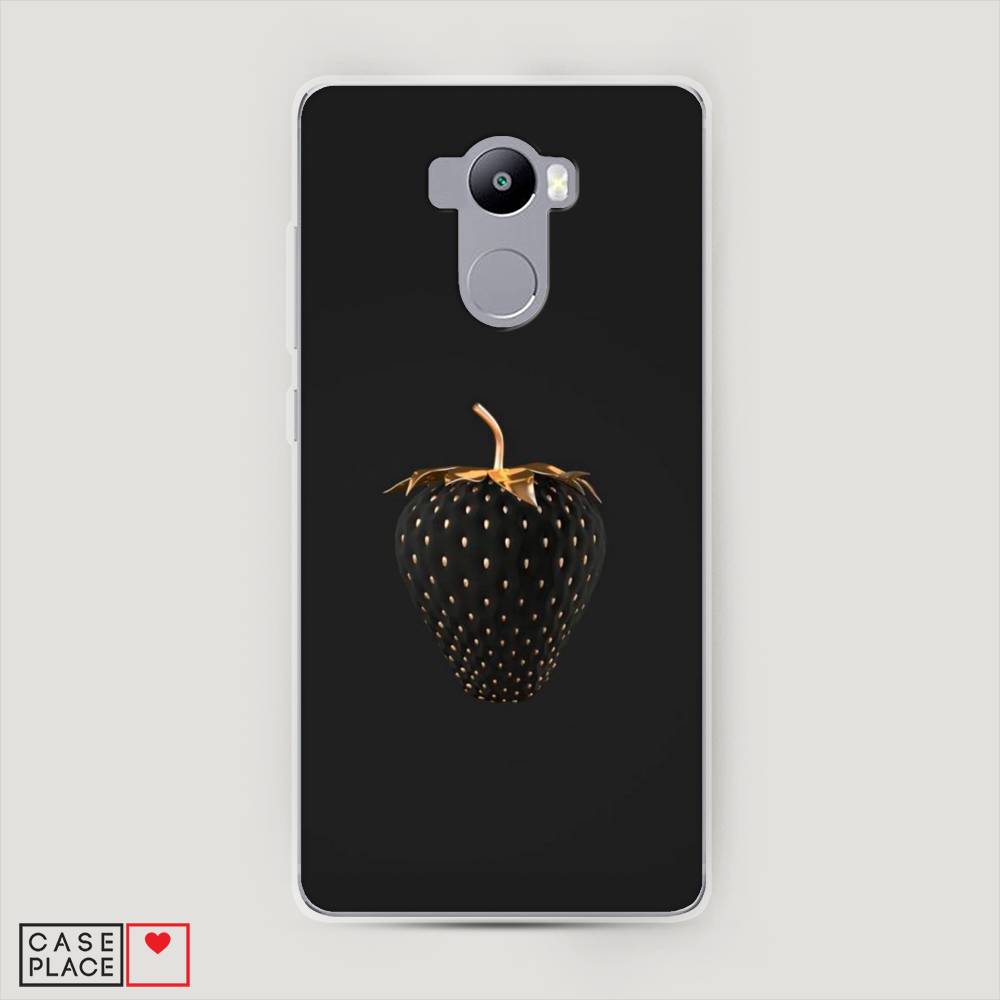 

Пластиковый чехол "Черно-золотая клубника" на Xiaomi Redmi 4