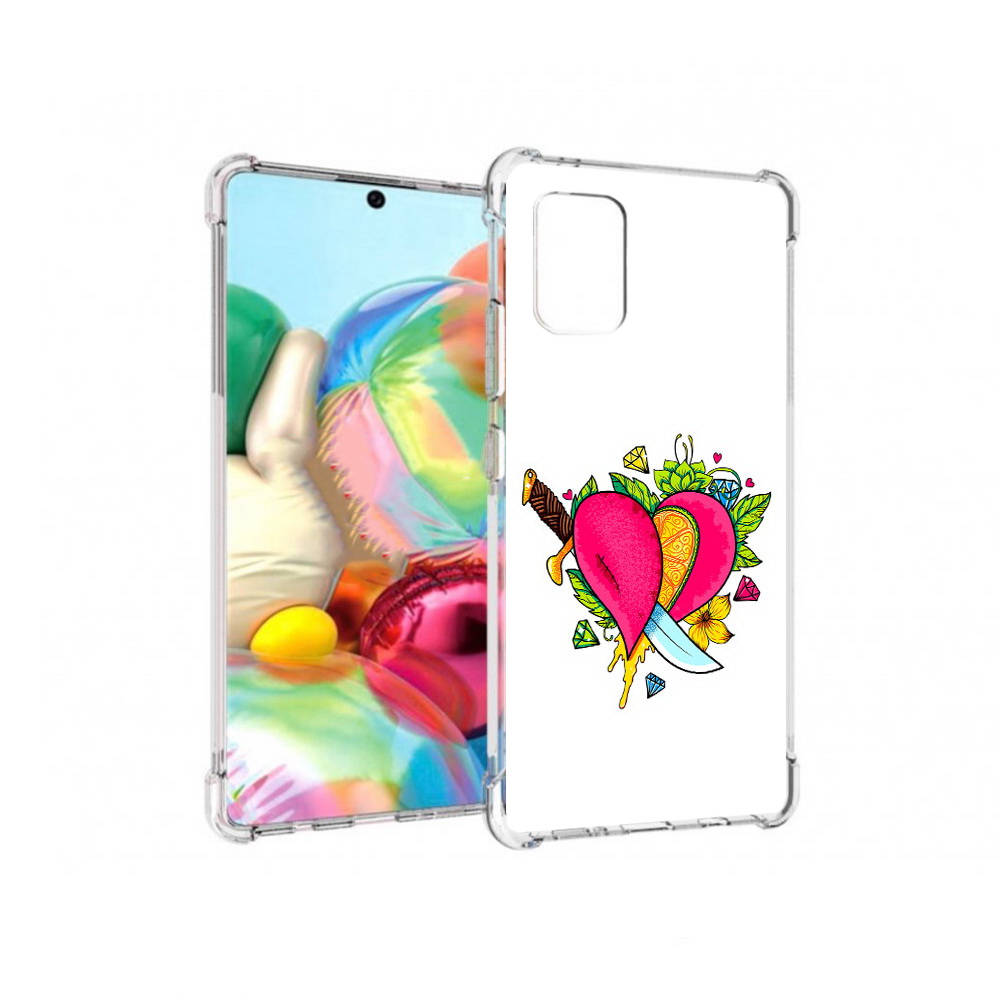 

Чехол MyPads Tocco для Samsung Galaxy A71 Фруктовое сердце (PT226912.529.188), Прозрачный, Tocco