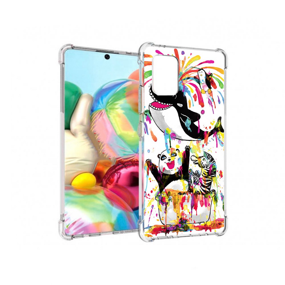 

Чехол MyPads Tocco для Samsung Galaxy A71 Хиппи кит (PT226912.529.191), Прозрачный, Tocco