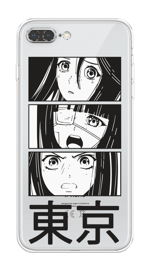 

Чехол на Apple iPhone 7 Plus/8 Plus "Tokyo girls", Белый;черный;прозрачный, 10750-1