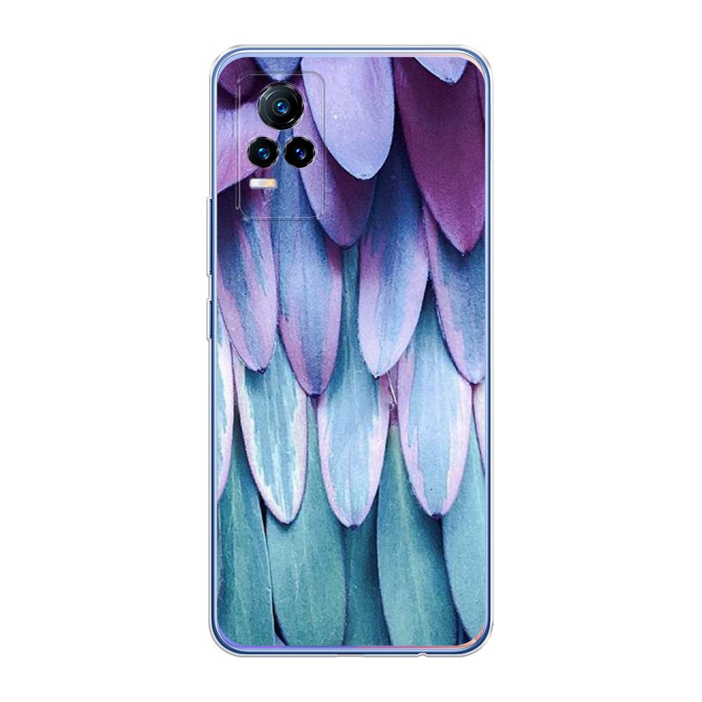 

Чехол для Vivo V21e 4G "Синее перо", Фиолетовый;голубой, 264550-3