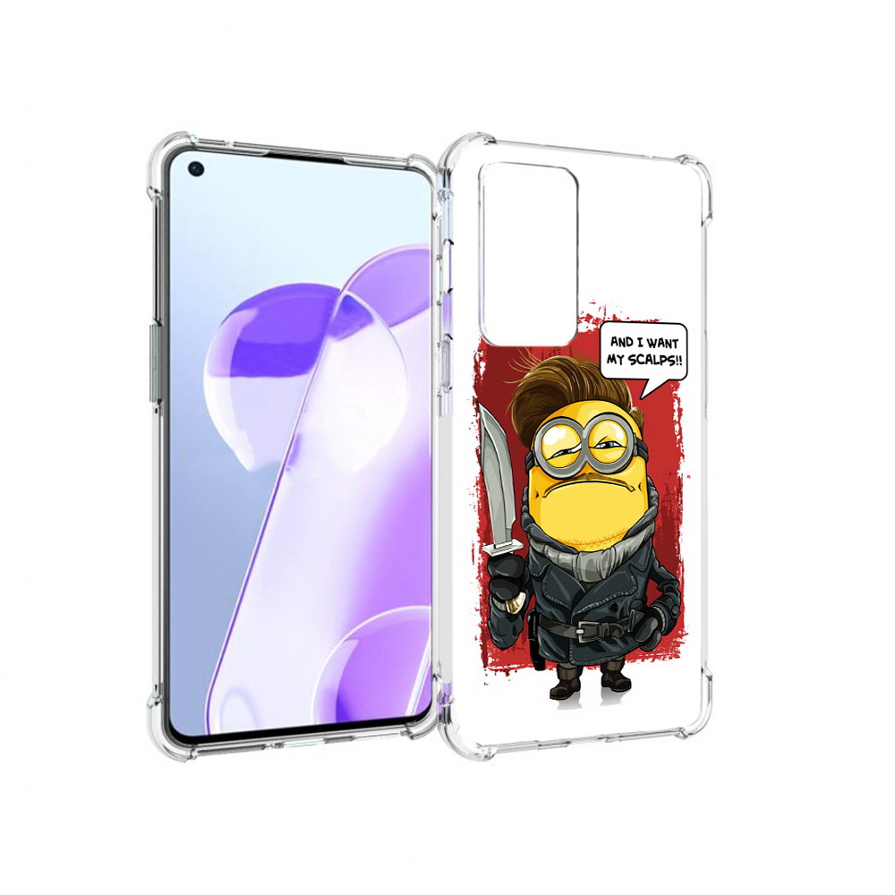 

Чехол MyPads Tocco для OnePlus 9RT миньон убийца (PT172016.131.477), Прозрачный, Tocco