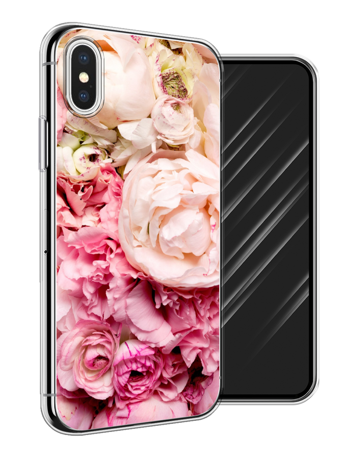 

Чехол Awog на Apple iPhone XS (10S) / Айфон XS (10S) "Пионы яркие", Разноцветный, 11850-8