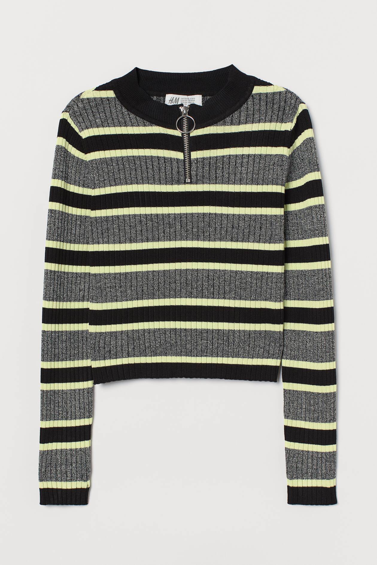 Джемпер детский H&M Rib-knit Jumper 0863123009 серый 134/140