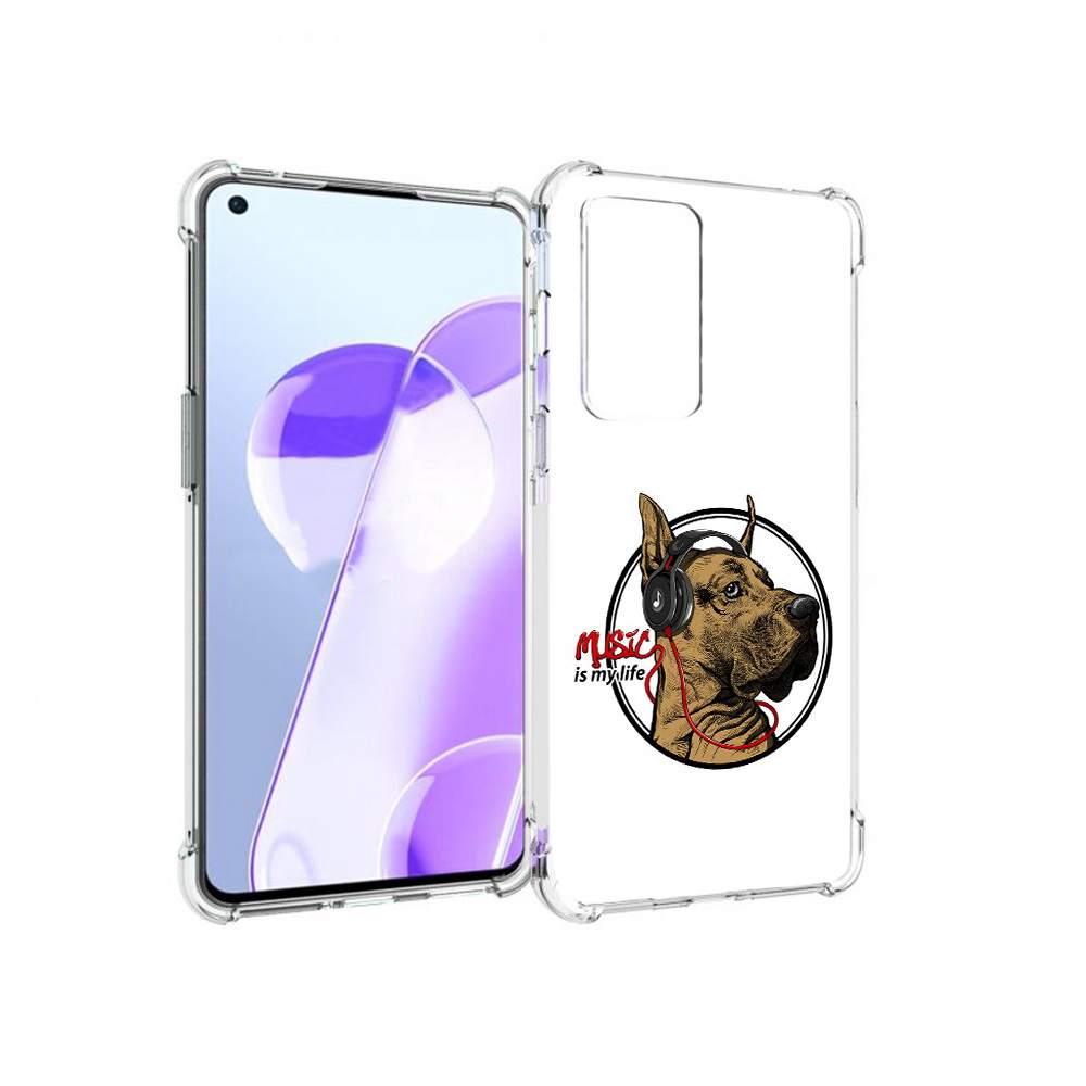 

Чехол MyPads Tocco для OnePlus 9RT музыкальная собака (PT172016.131.490), Прозрачный, Tocco