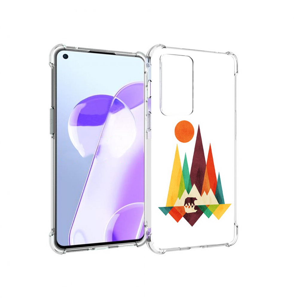 

Чехол MyPads Tocco для OnePlus 9RT нарисованные горы с медведем (PT172016.131.506), Прозрачный, Tocco