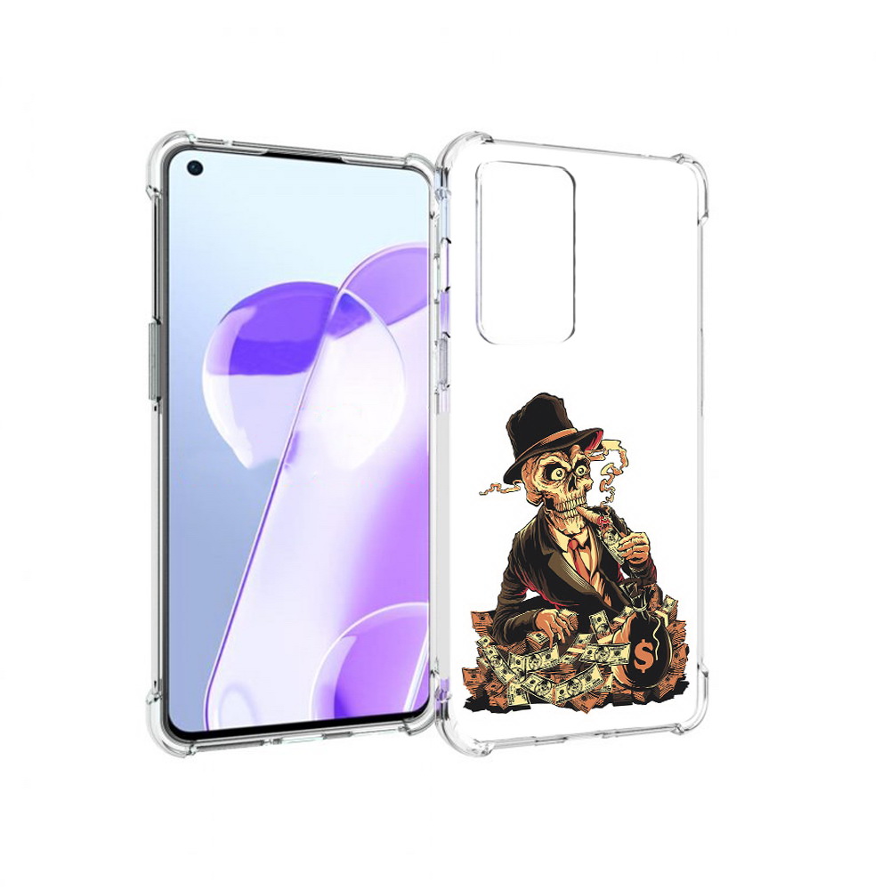 

Чехол MyPads Tocco для OnePlus 9RT нарисованный череп с сигаретой (PT172016.131.515), Прозрачный, Tocco