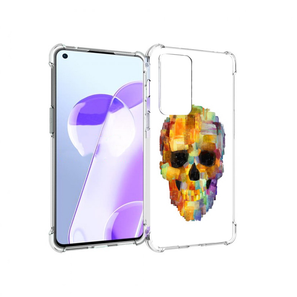 

Чехол MyPads Tocco для OnePlus 9RT нарисованный череп (PT172016.131.516), Прозрачный, Tocco