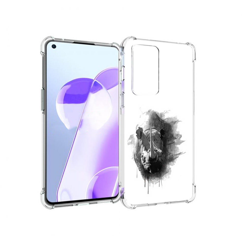 

Чехол MyPads Tocco для OnePlus 9RT носорог (PT172016.131.523), Прозрачный, Tocco